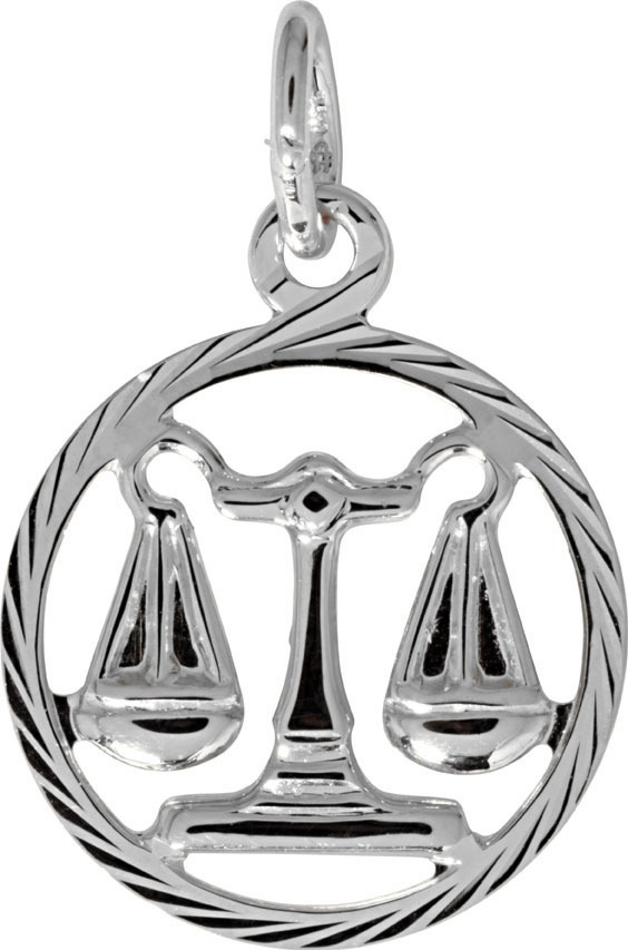 PENDENTIF ZODIAQUE AJOURE OR GRIS 750ème